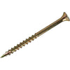 Grip-Rite #8 x 2 In. Flat Head Star Gold Construction Wood Screw (138 Ct., 1 Lb.)