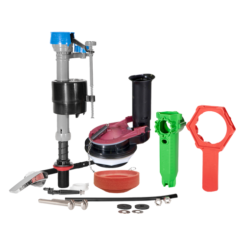 Fluidmaster K-400H-038 PerforMAX® Universal Toilet Fill Valve and 3-in Flapper Kit